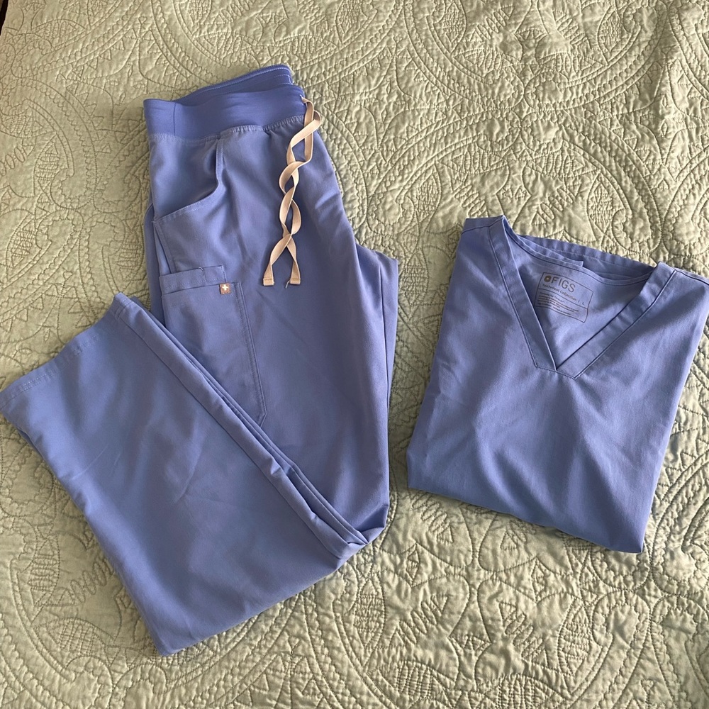 Ceil Blue FIGS Size Large/Large Tall // 20% OFF 3+ BUNDLE
